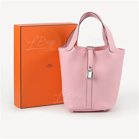 hermes rose sakura picotin|pink Hermes handbags.